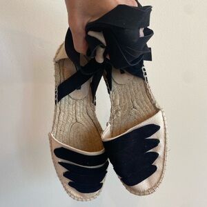 Super cute flat lace up espadrilles